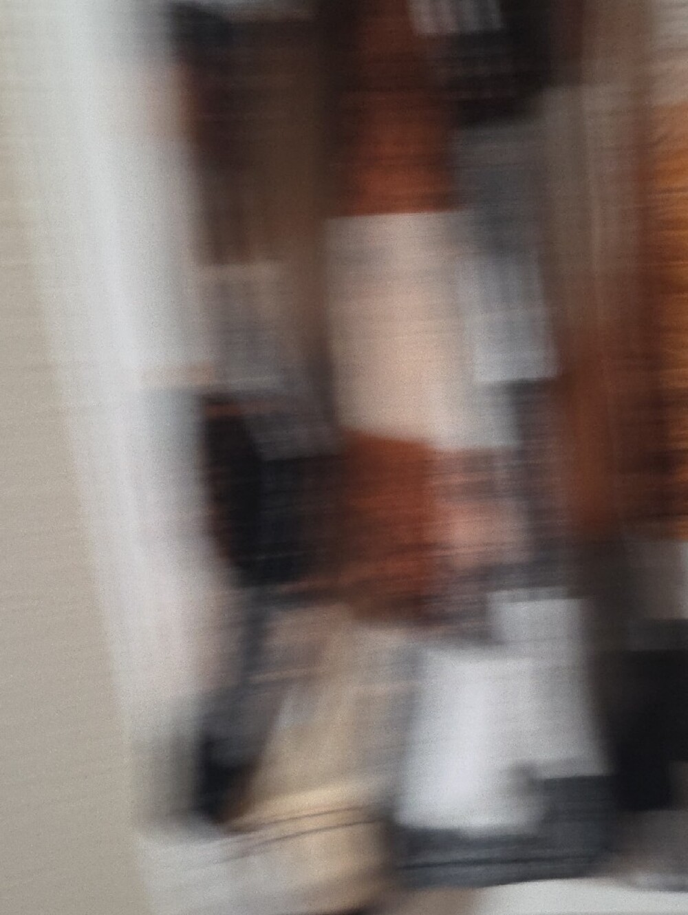George Plaid Button-Down Flannel Shirt - Black, White & Brown Hand Bleached - Picture 12 of 12